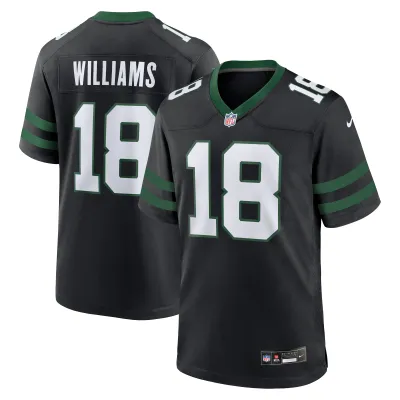 Men's New York Jets Mike Williams Legacy Black Alternate Game Player Jersey 01