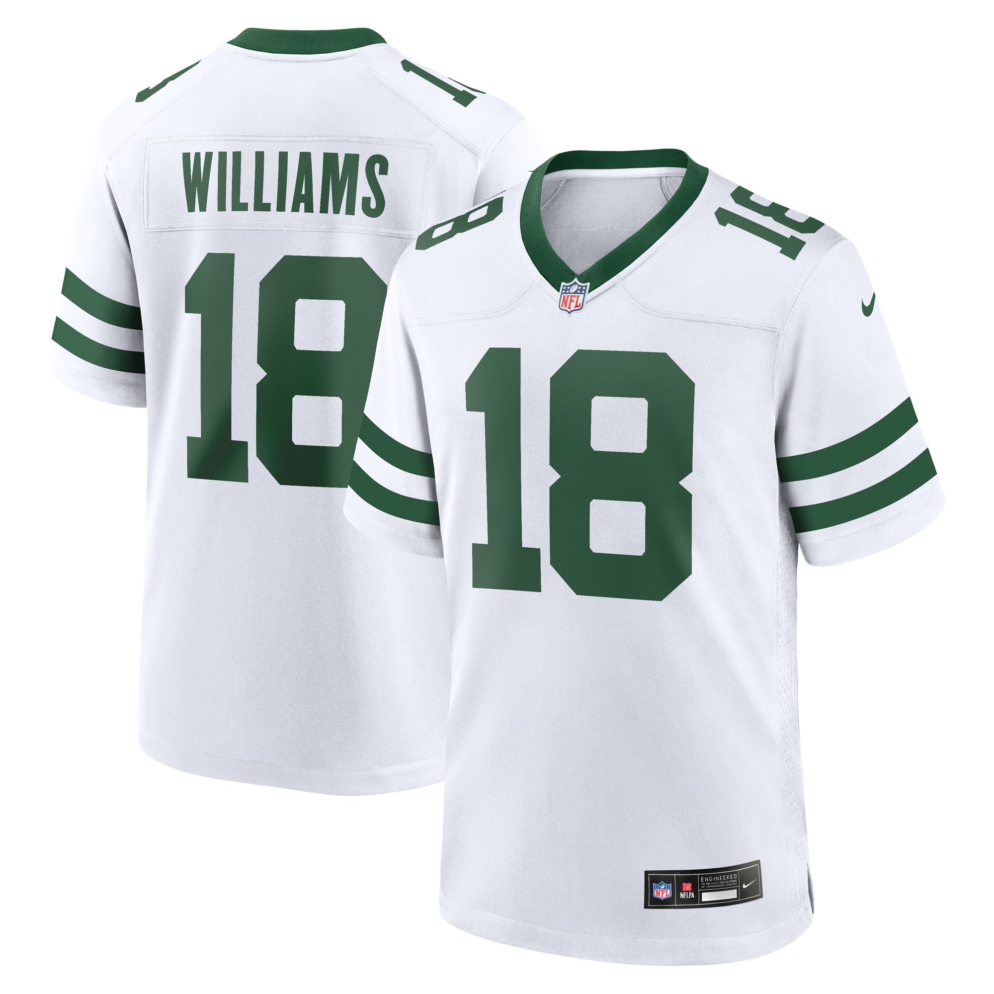 Men's New York Jets Mike Williams Legacy White Game Player Jersey