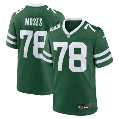 Men's New York Jets Morgan Moses Legacy Green Game Jersey 01
