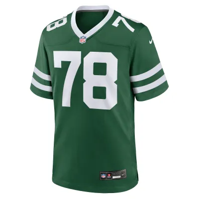 Men's New York Jets Morgan Moses Legacy Green Game Jersey 02