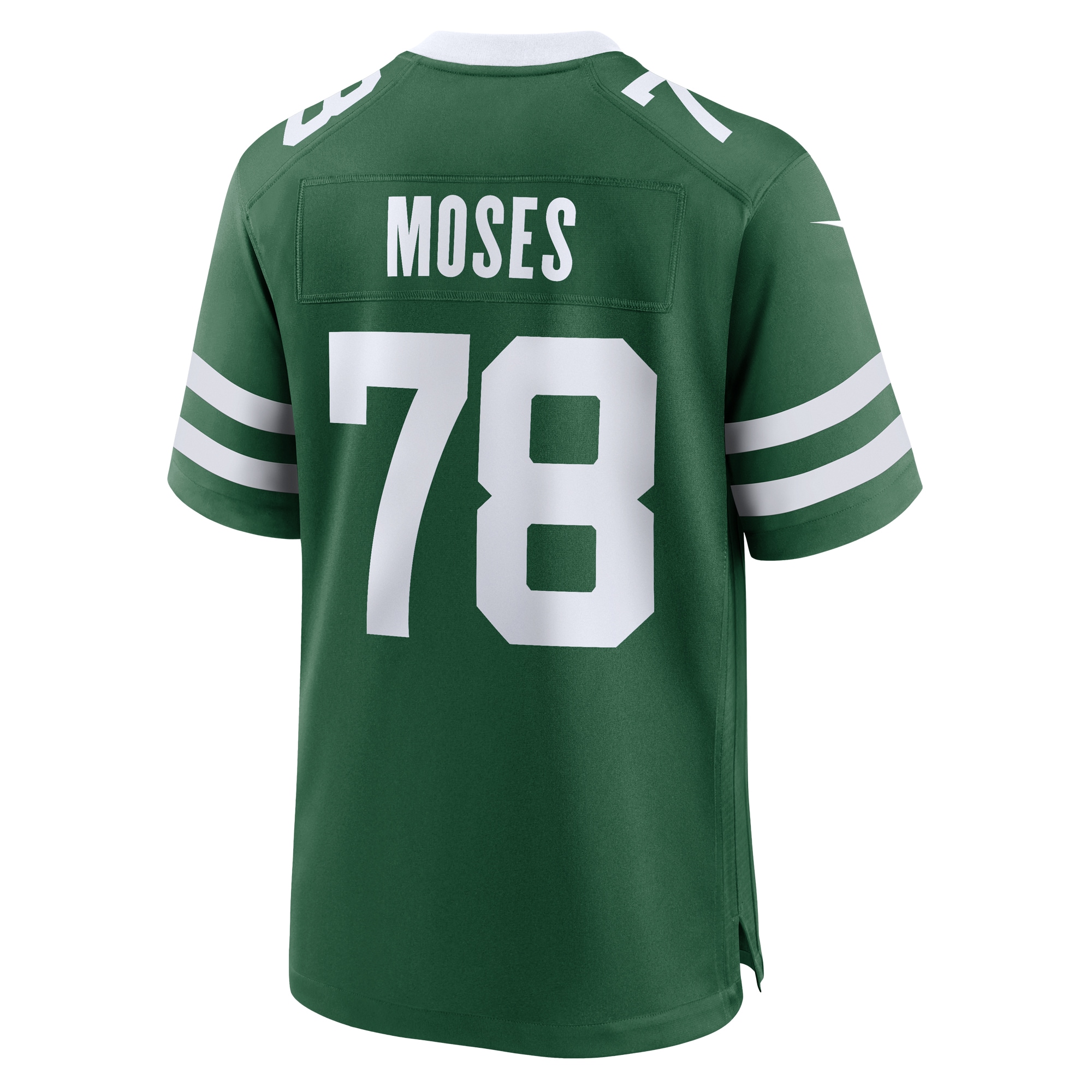 Men's New York Jets Morgan Moses Legacy Green Game Jersey