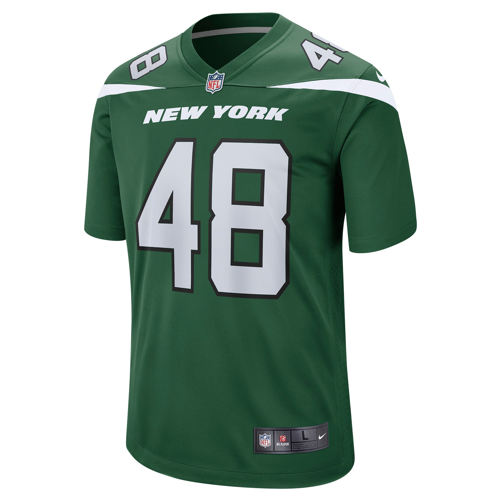 Men's New York Jets Nick Bawden Gotham Green Game Player Jersey