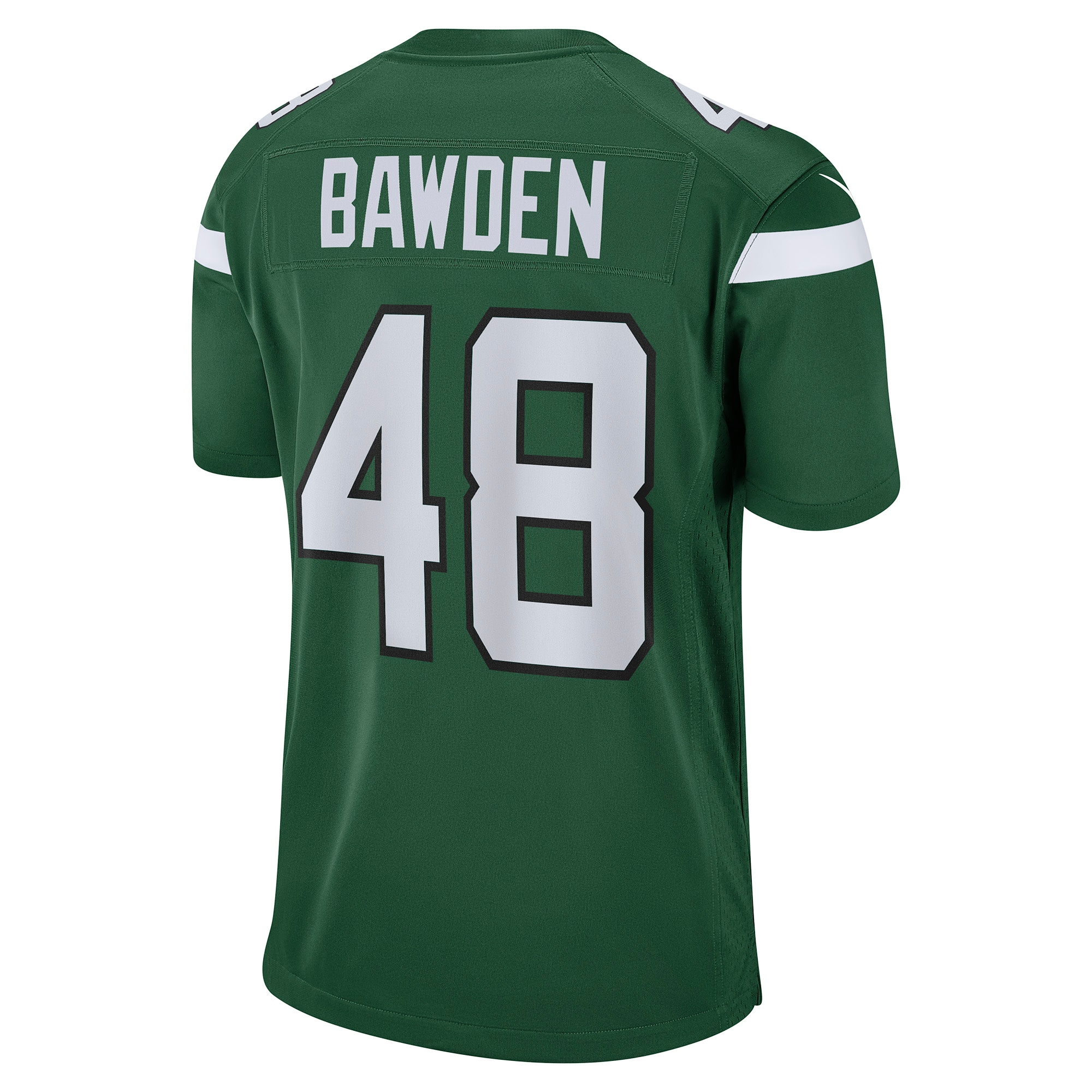 Men's New York Jets Nick Bawden Gotham Green Game Player Jersey