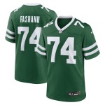 Men's New York Jets Olu Fashanu Gotham Green 2024 NFL Draft First Round Pick Player Game Jersey