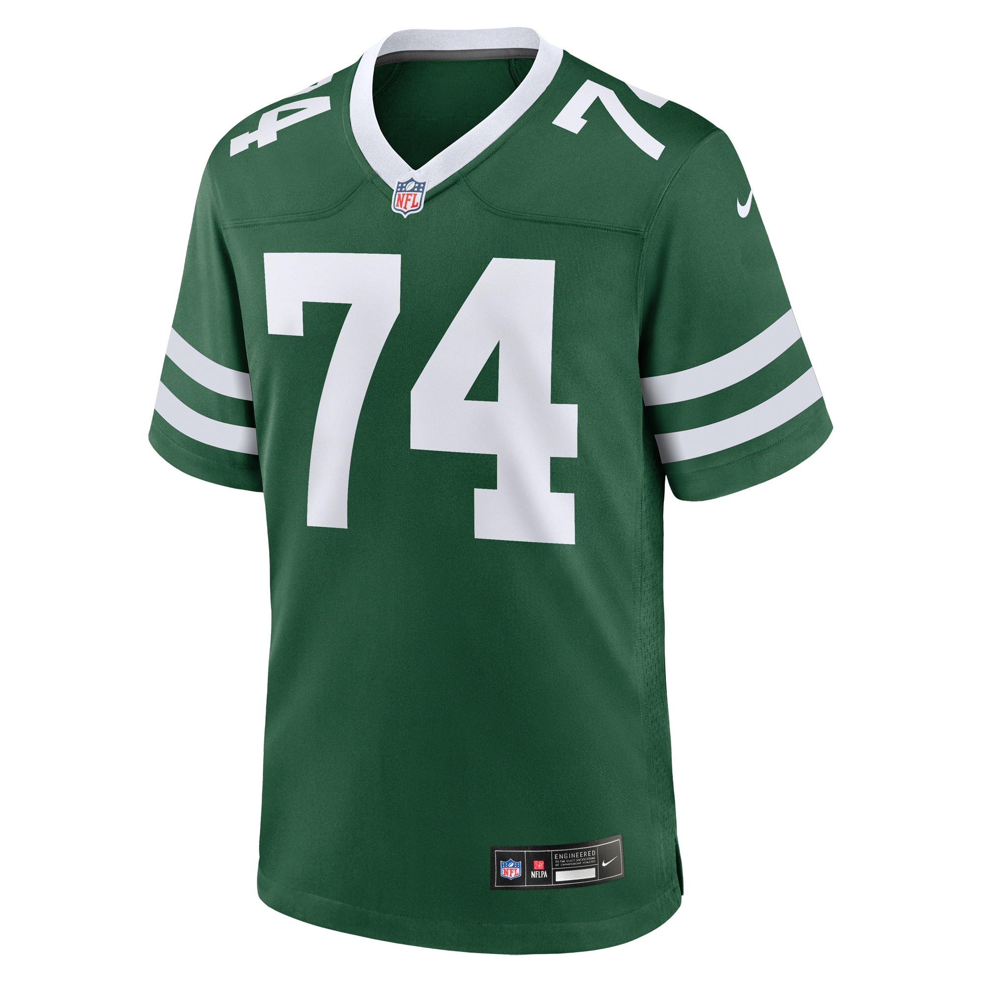 Men's New York Jets Olu Fashanu Gotham Green 2024 NFL Draft First Round Pick Player Game Jersey