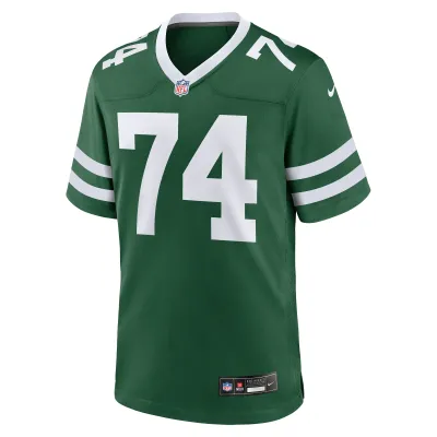 Men's New York Jets Olu Fashanu Gotham Green 2024 NFL Draft First Round Pick Player Game Jersey 02