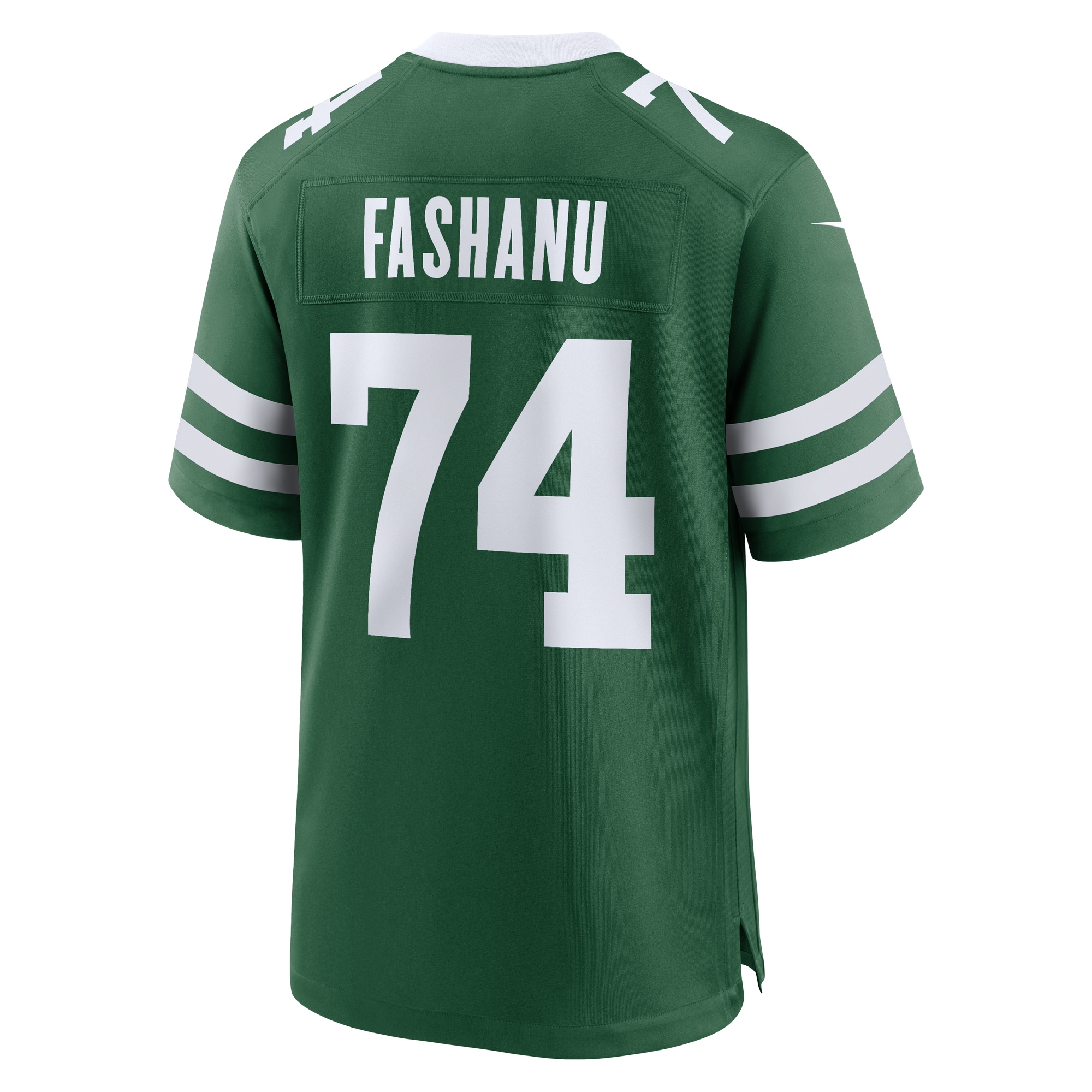 Men's New York Jets Olu Fashanu Gotham Green 2024 NFL Draft First Round Pick Player Game Jersey