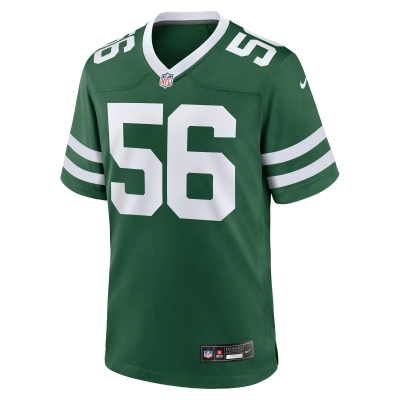 Men's New York Jets Quincy Williams Legacy Green Game Player Jersey 02