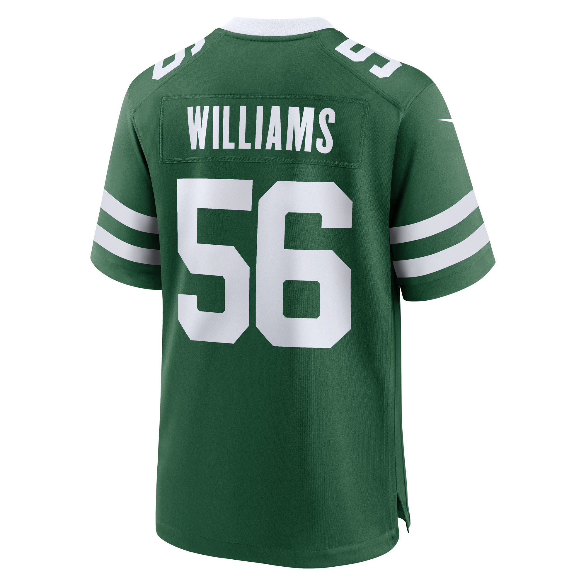 Men's New York Jets Quincy Williams Legacy Green Game Player Jersey