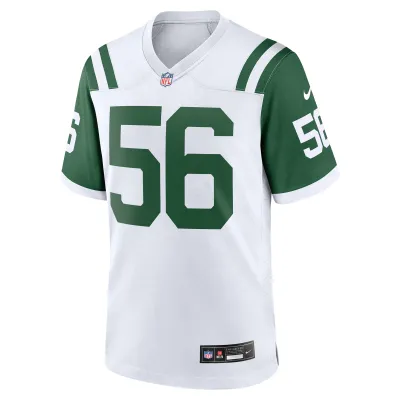 Men's New York Jets Quincy Williams White Classic Alternate Player Game Jersey 02