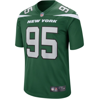 Men's New York Jets Quinnen Williams Gotham Green Game Jersey 02