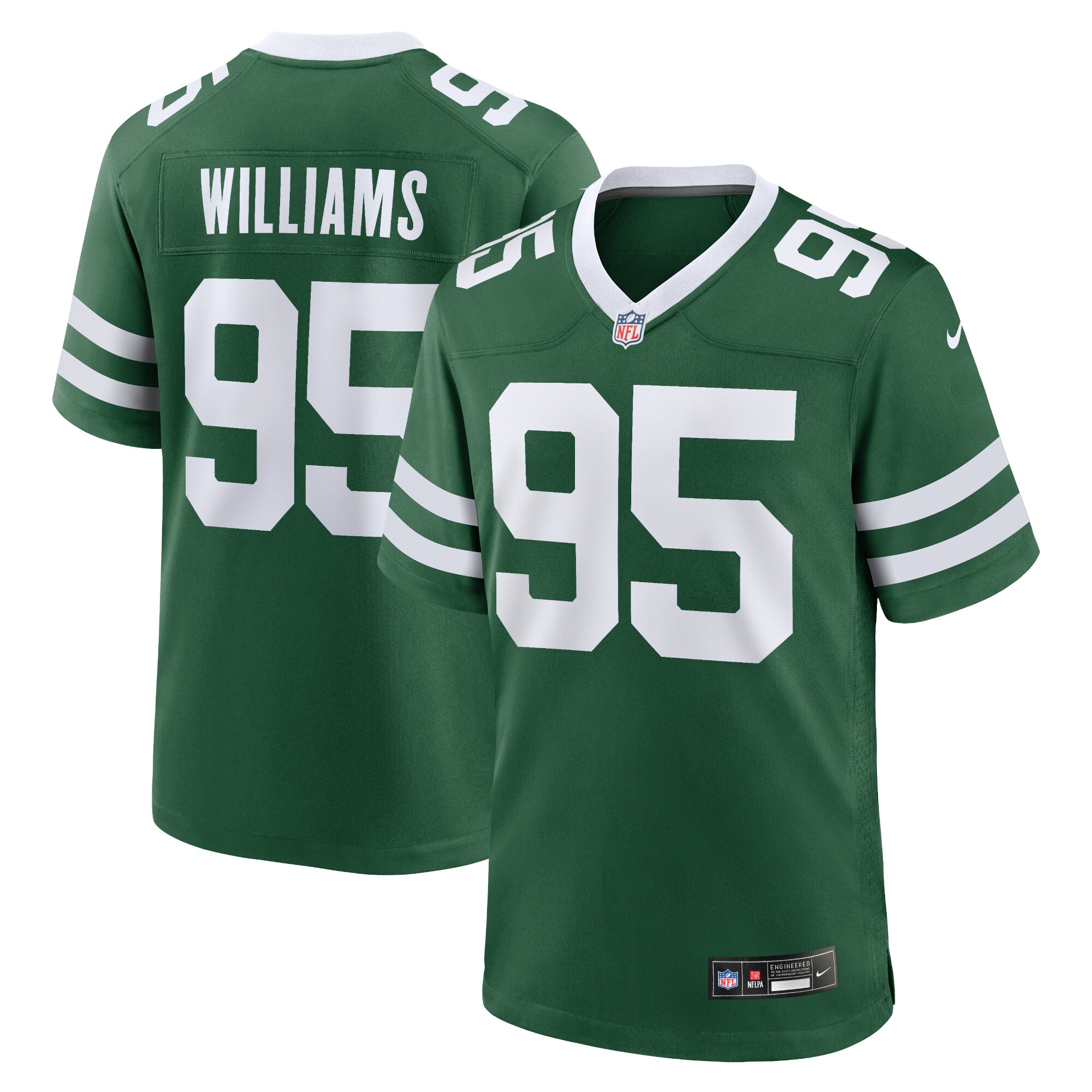 Men's New York Jets Quinnen Williams Legacy Green Game Jersey