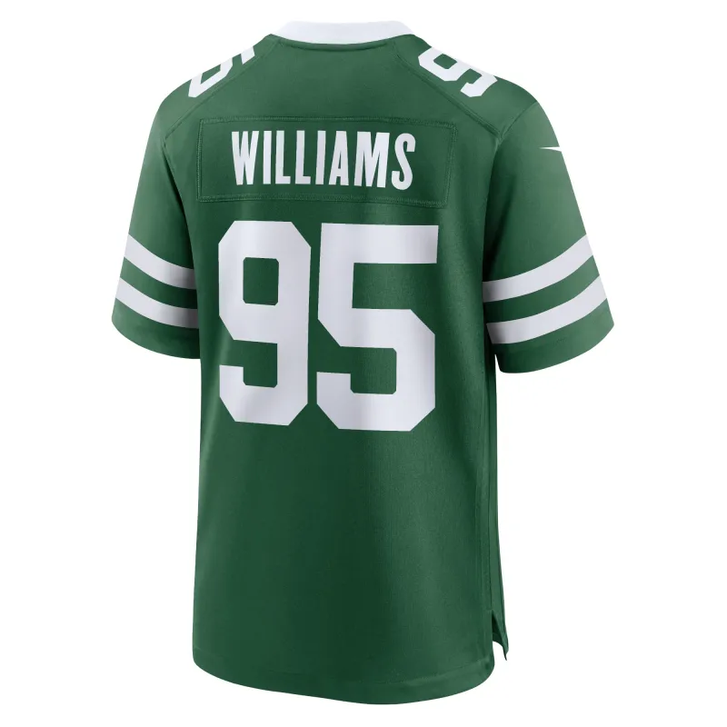 Men's New York Jets Quinnen Williams Legacy Green Game Jersey