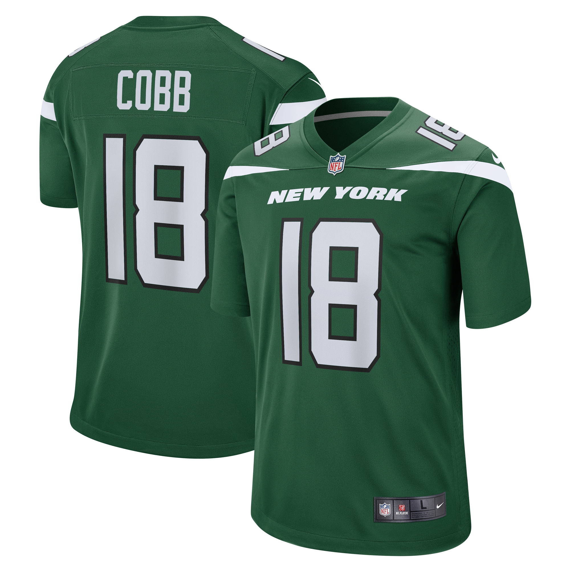 Men's New York Jets Randall Cobb Gotham Green Game Jersey