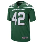 Men's New York Jets Thomas Hennessy Gotham Green Game Jersey