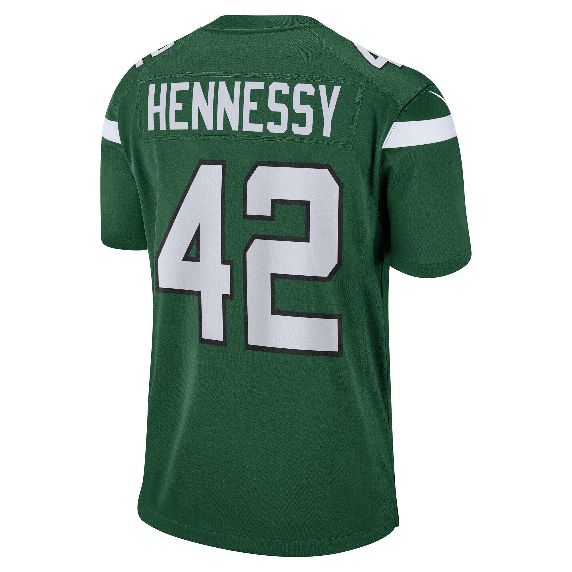 Men's New York Jets Thomas Hennessy Gotham Green Game Jersey