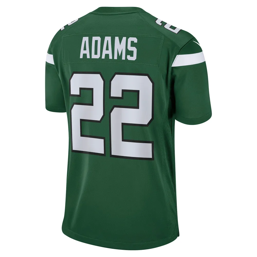 Men's New York Jets Tony Adams Gotham Green Game Player Jersey