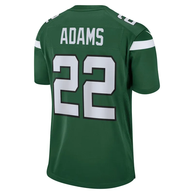 Men's New York Jets Tony Adams Gotham Green Game Player Jersey