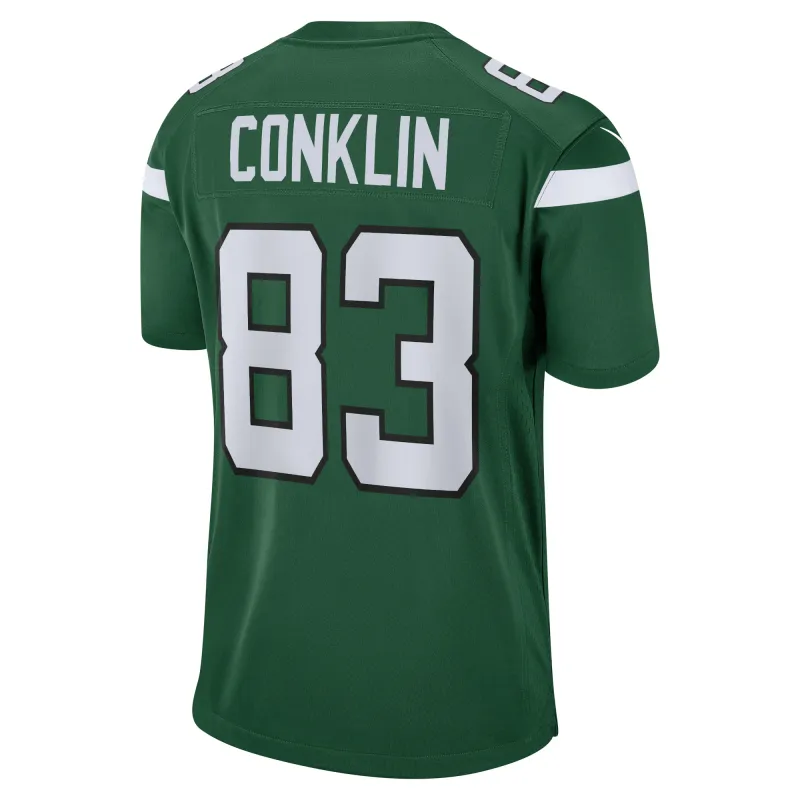 Men's New York Jets Tyler Conklin Gotham Green Game Jersey