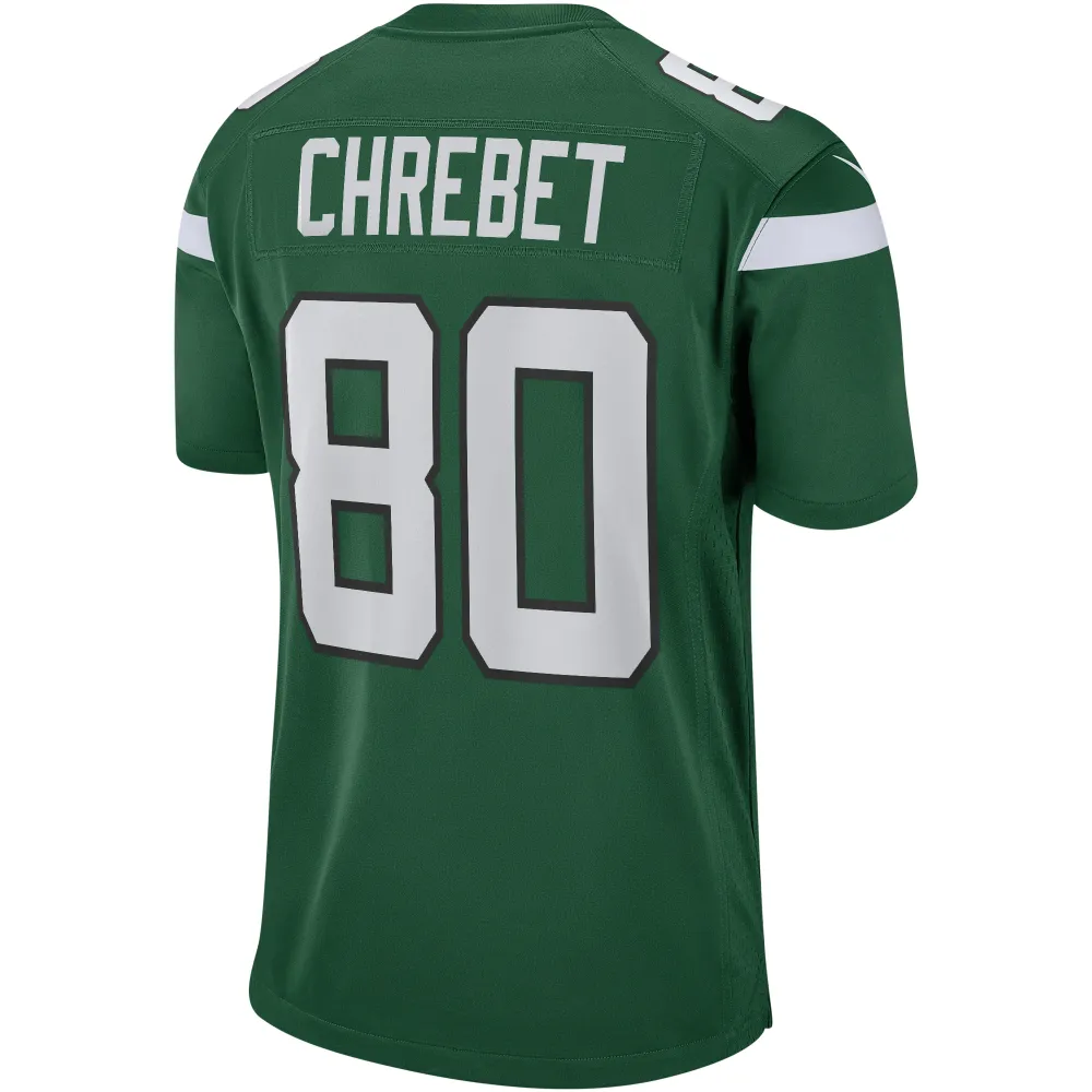 Men's New York Jets Wayne Chrebet Gotham Green Game Retired Player Jersey