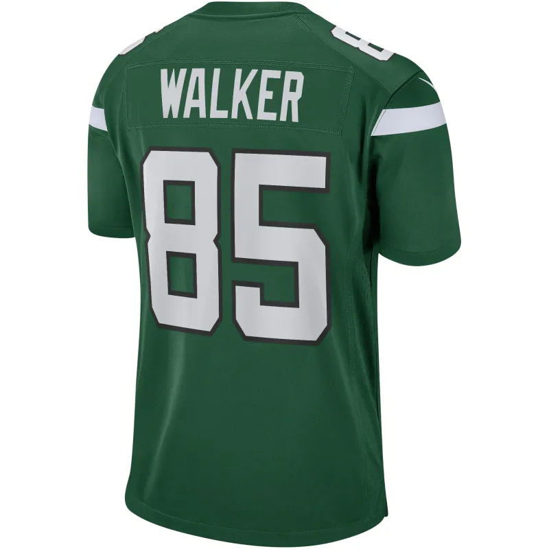 Men's New York Jets Wesley Walker Gotham Green Game Retired Player Jersey