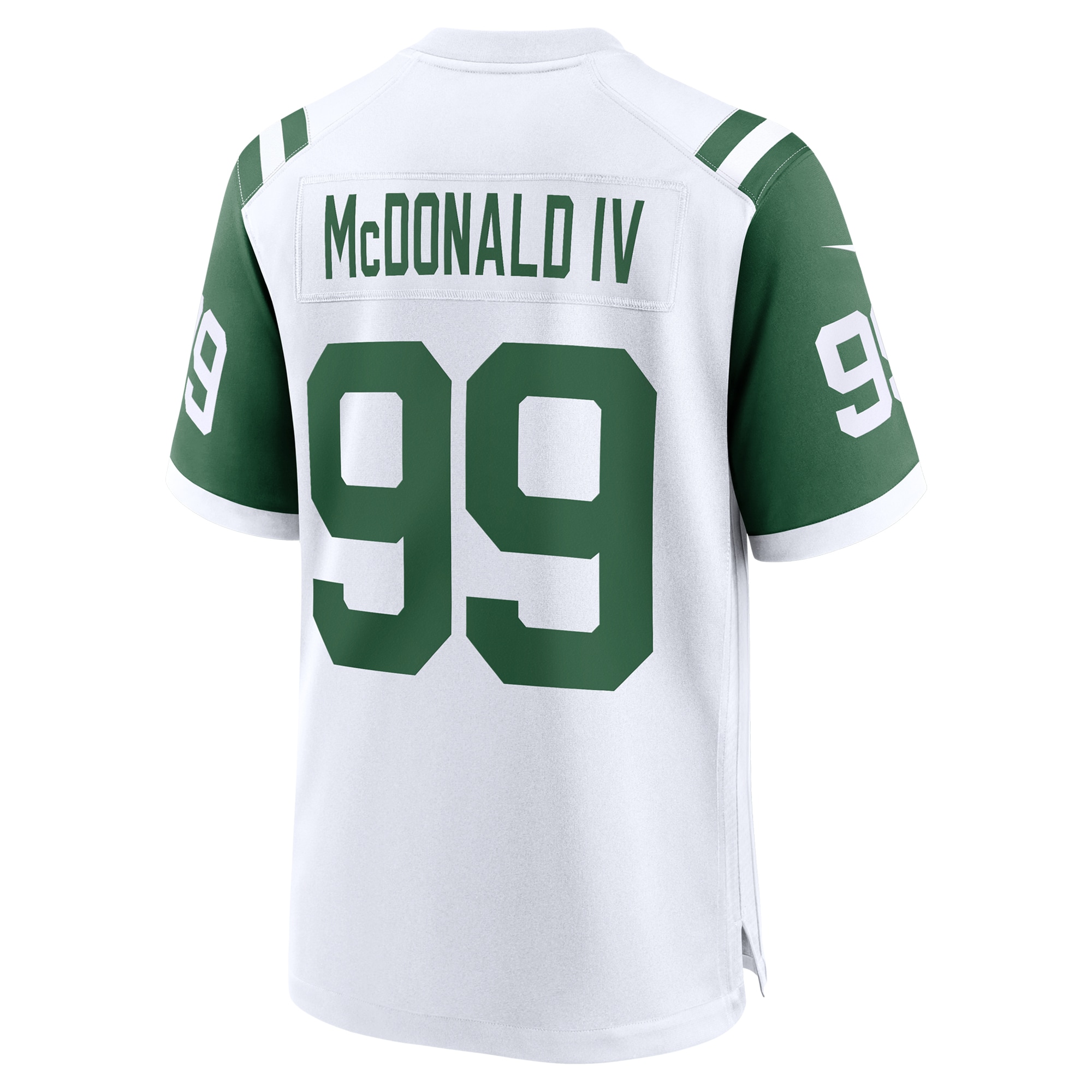 Men's New York Jets Will McDonald IV White Classic Alternate Game Jersey