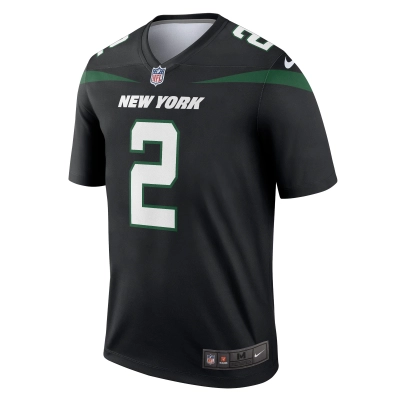 Men's New York Jets Zach Wilson Black Legend Jersey 02