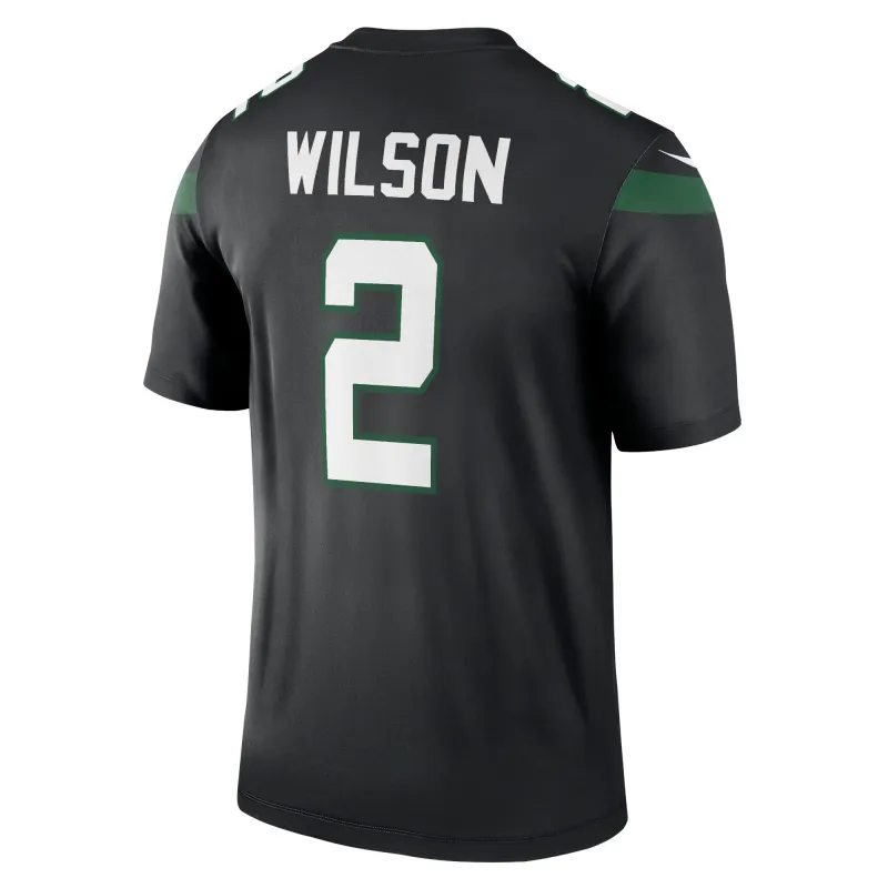 Men's New York Jets Zach Wilson Black Legend Jersey