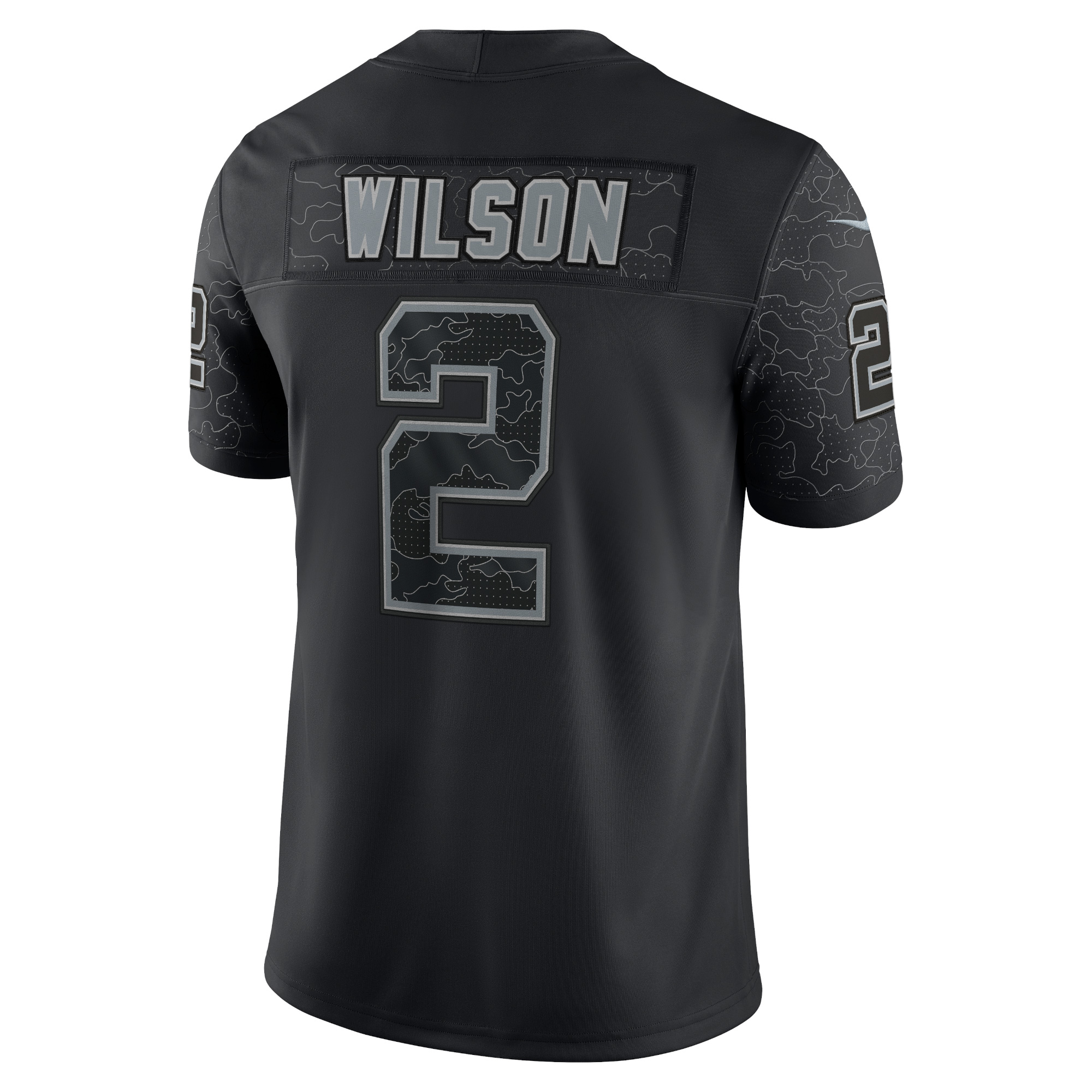 Men's New York Jets Zach Wilson Black RFLCTV Limited Jersey