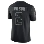 Men's New York Jets Zach Wilson Black RFLCTV Limited Jersey