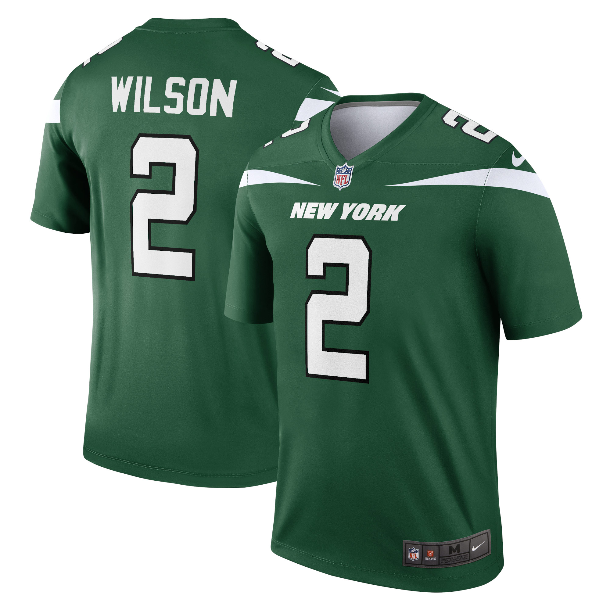 Men's New York Jets Zach Wilson Gotham Green Legend Jersey
