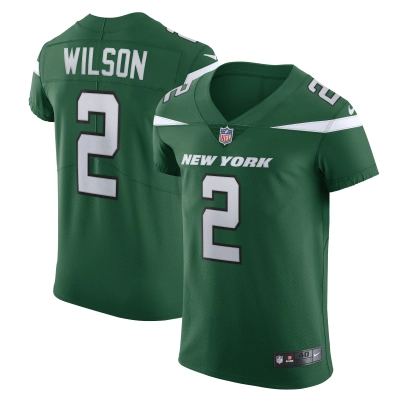 Men's New York Jets Zach Wilson Gotham Green Vapor Elite Jersey 01