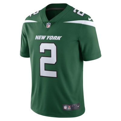 Men's New York Jets Zach Wilson Gotham Green Vapor Limited Jersey 02