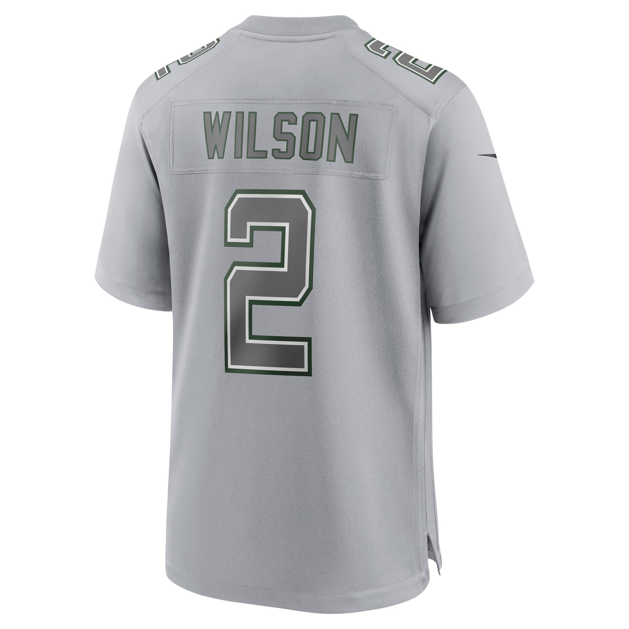 Men's New York Jets Zach Wilson Gray Atmosphere Fashion Game Jersey