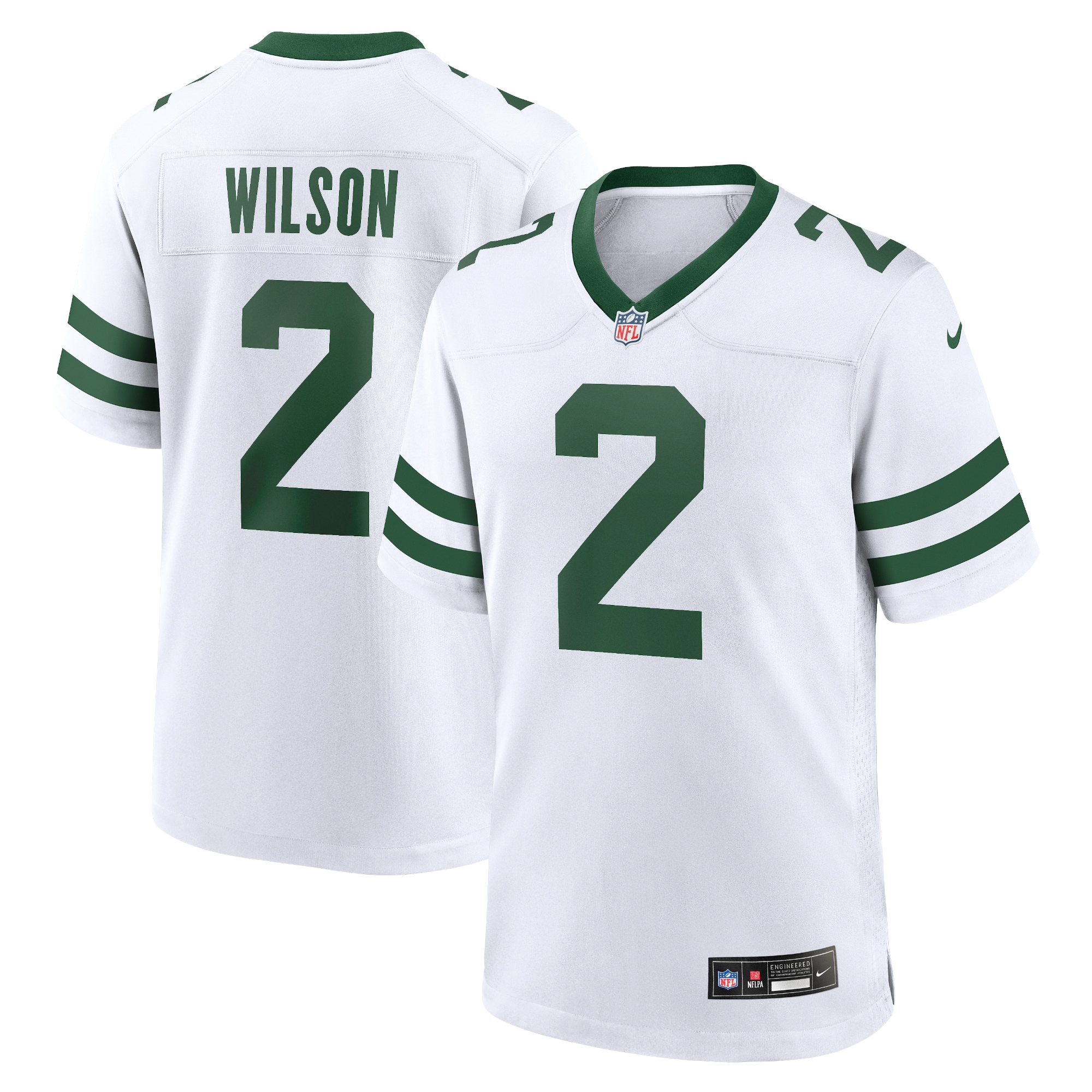 Men's New York Jets Zach Wilson Legacy White Game Jersey