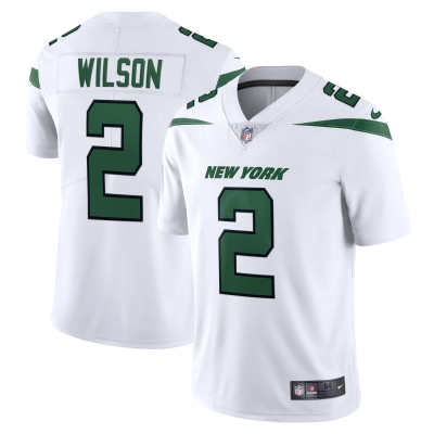 Men's New York Jets Zach Wilson Spotlight White Vapor Limited Jersey 01