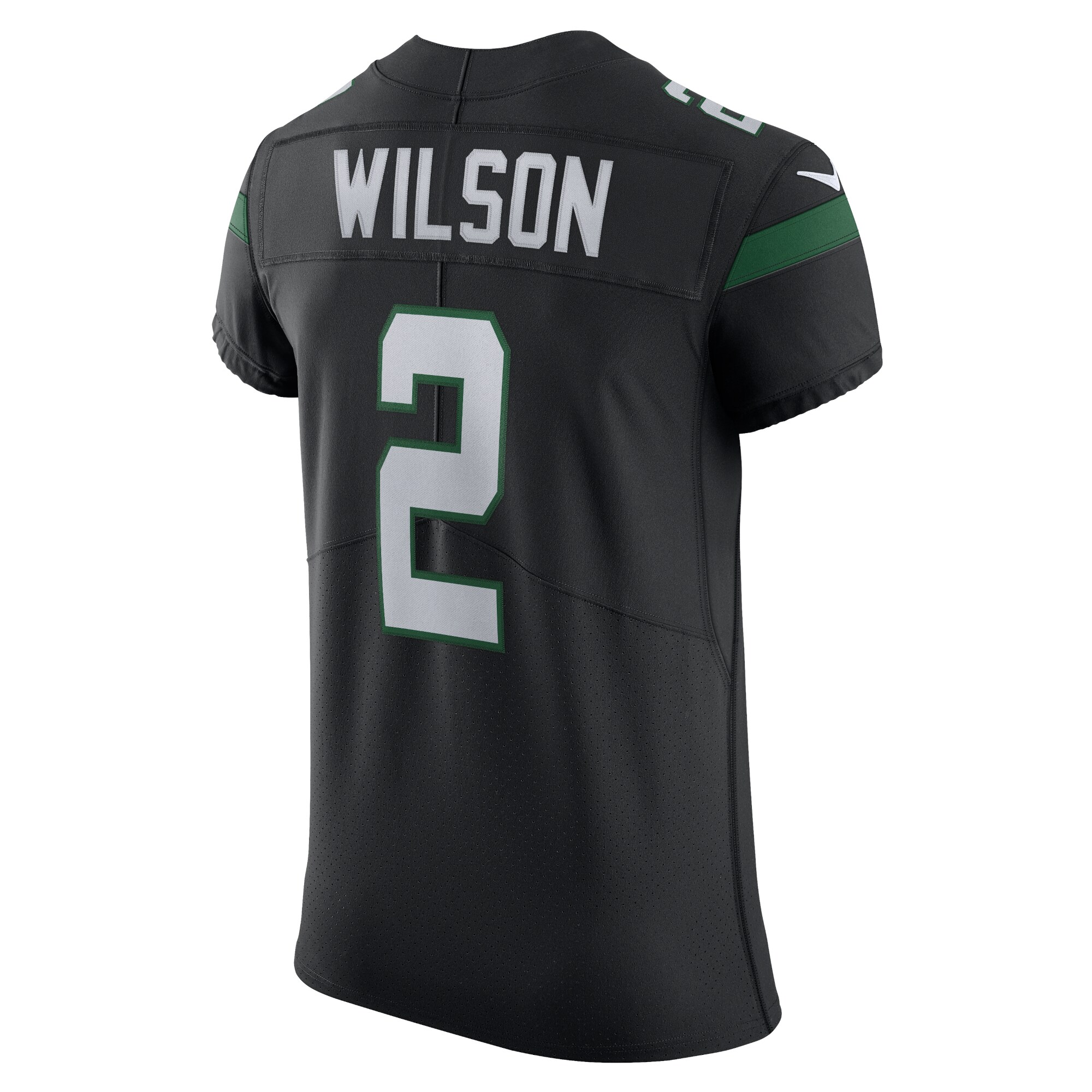 Men's New York Jets Zach Wilson Stealth Black Vapor Elite Jersey