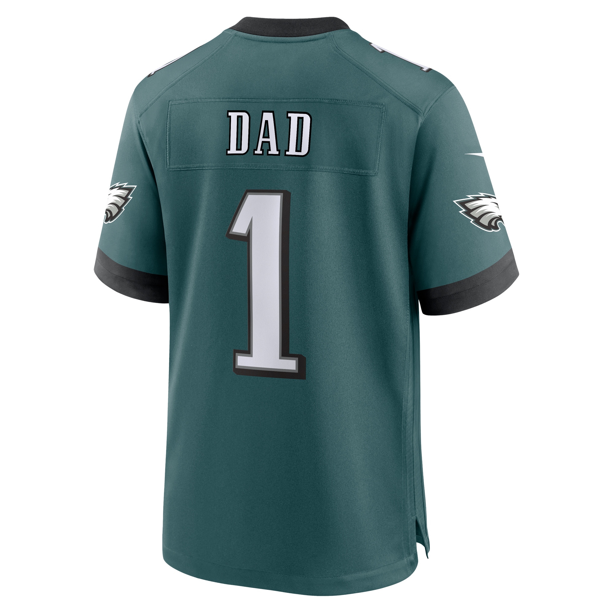 Men's Philadelphia Eagles Midnight Green #1 Dad Game Jersey