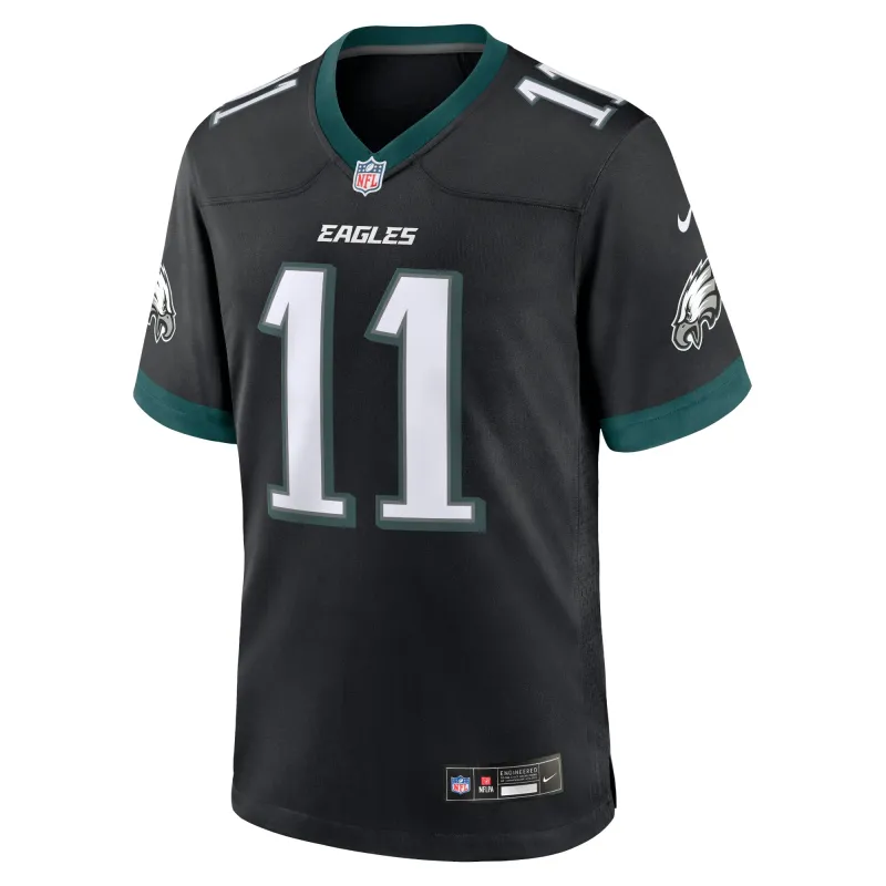 Men's Philadelphia Eagles A.J. Brown Black Alternate Game Jersey
