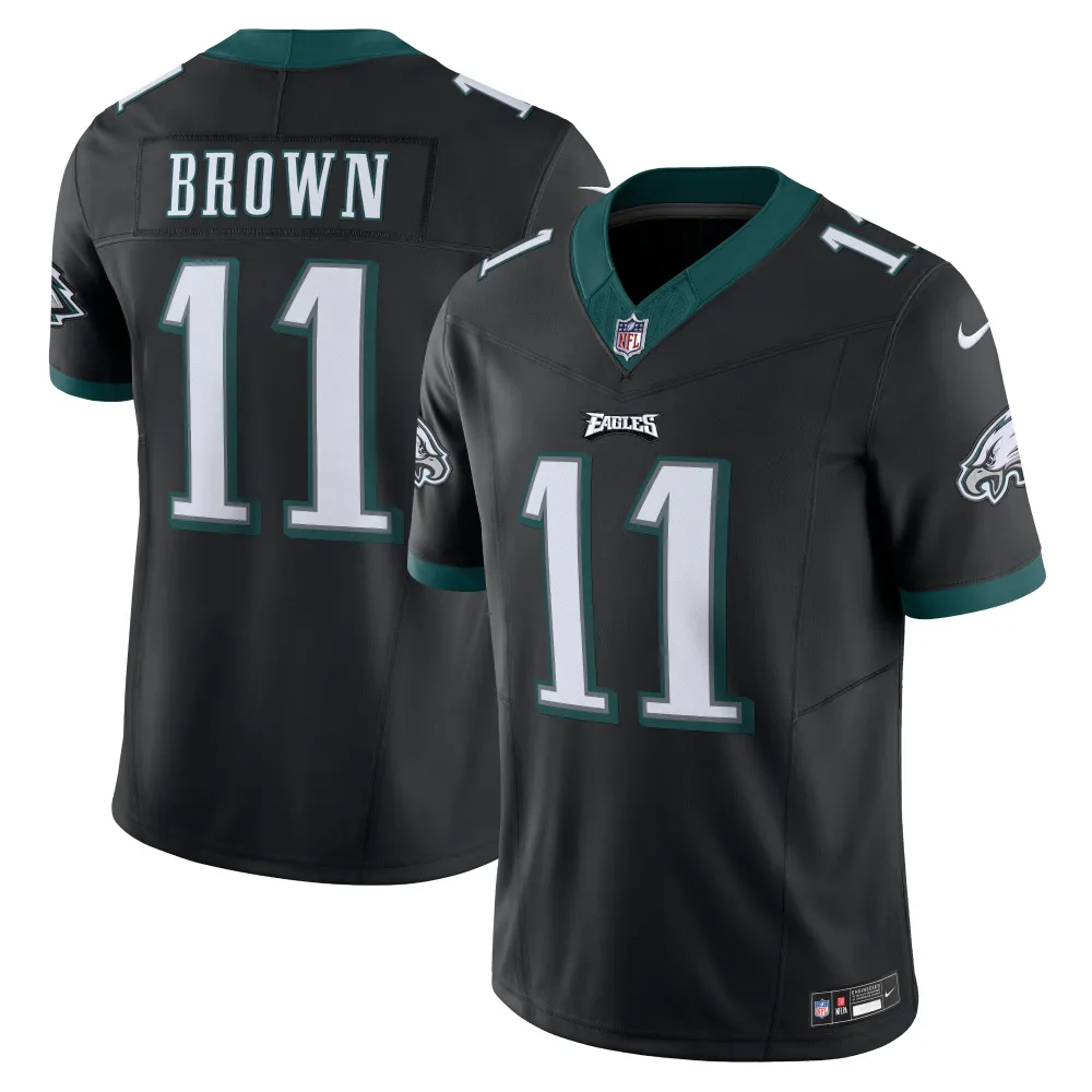 Men's Philadelphia Eagles A.J. Brown Black Vapor F.U.S.E. Limited Jersey
