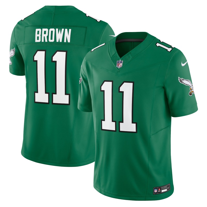 Men's Philadelphia Eagles A.J. Brown Kelly Green Vapor F.U.S.E. Limited Jersey