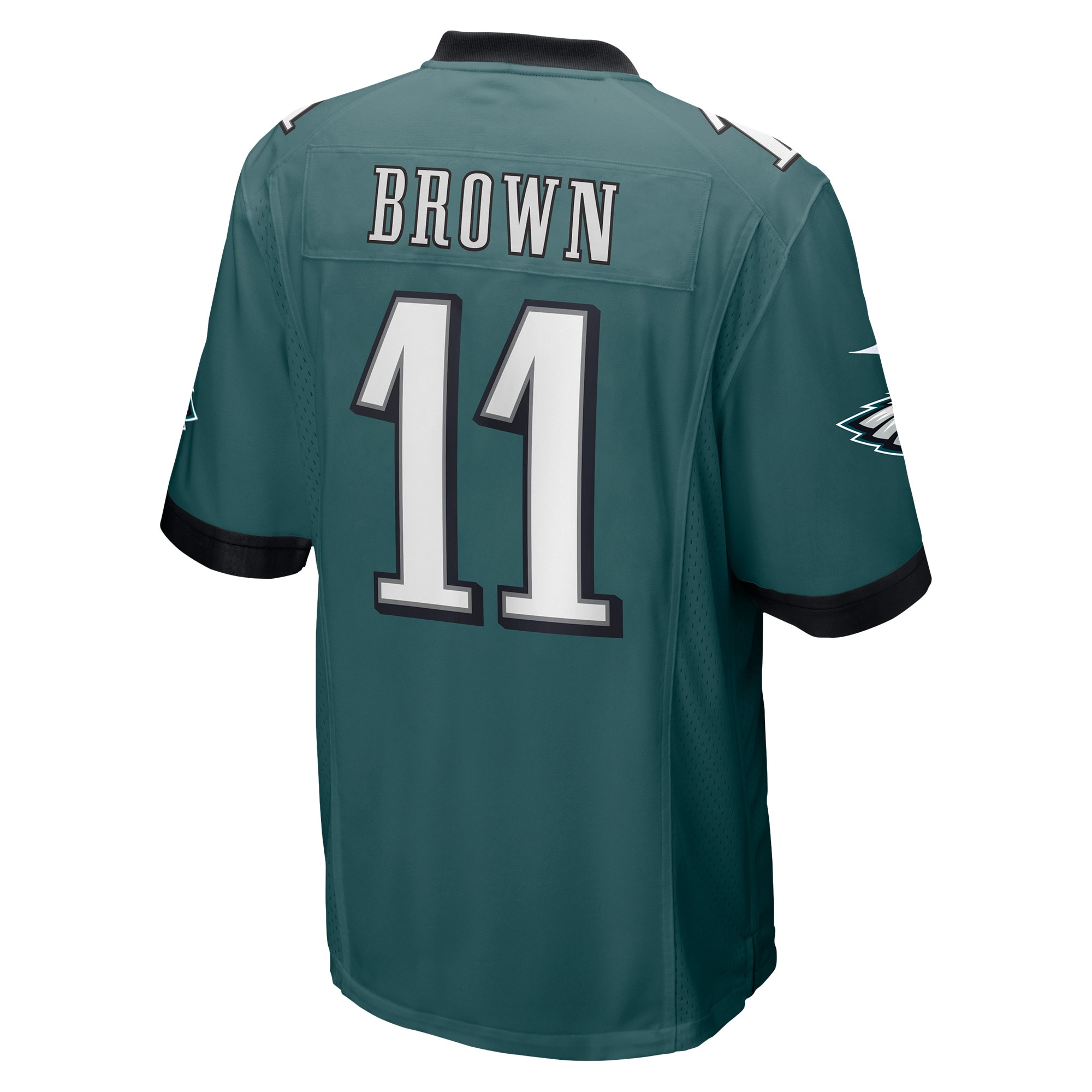Men's Philadelphia Eagles A.J. Brown Midnight Green Player Game Jersey