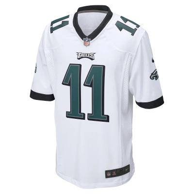 Men's Philadelphia Eagles A.J. Brown White Game Jersey 02