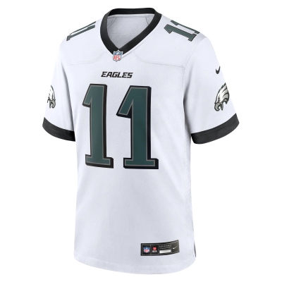 Men's Philadelphia Eagles A.J. Brown White White Game Jersey 02