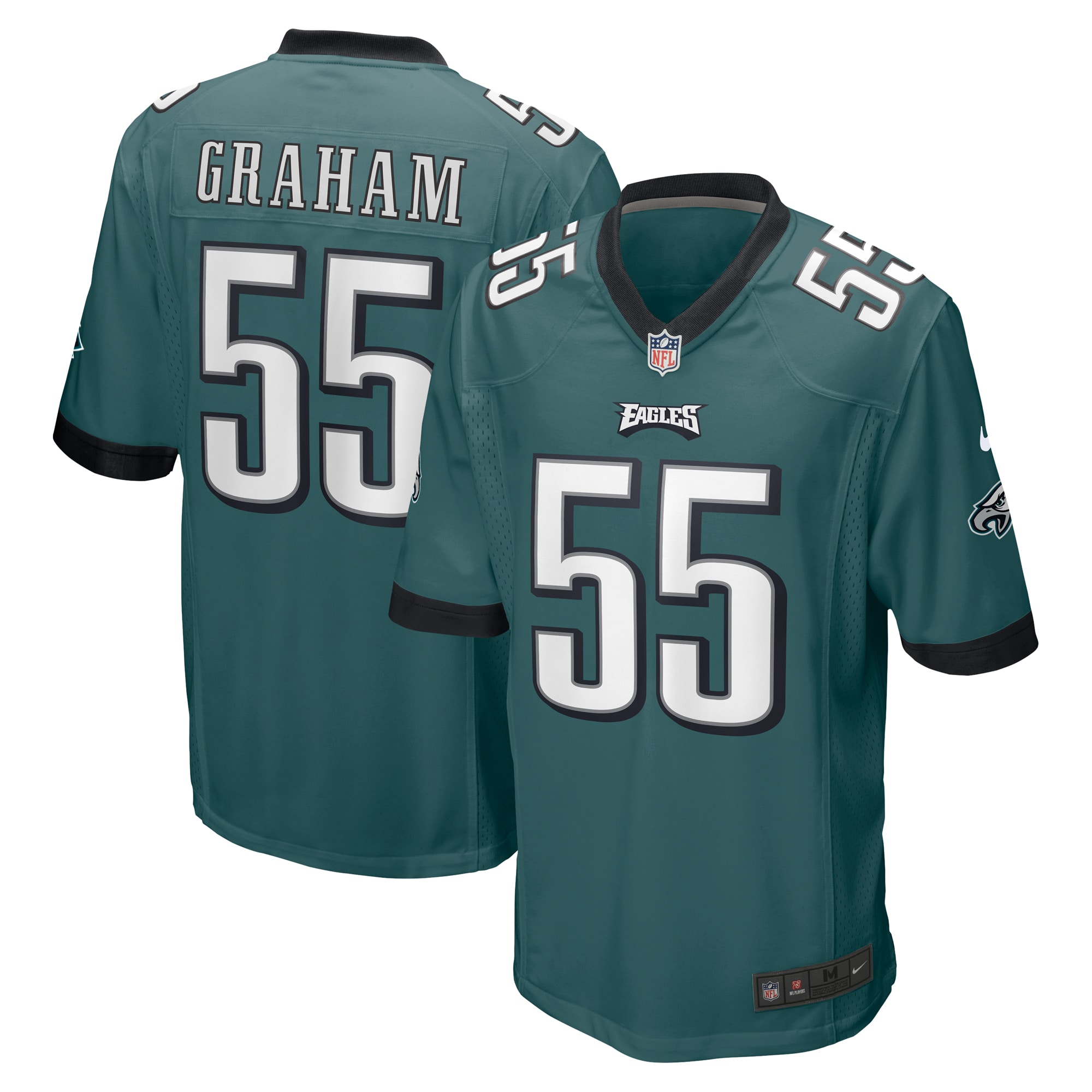 Men's Philadelphia Eagles Brandon Graham Midnight Green Game Jersey