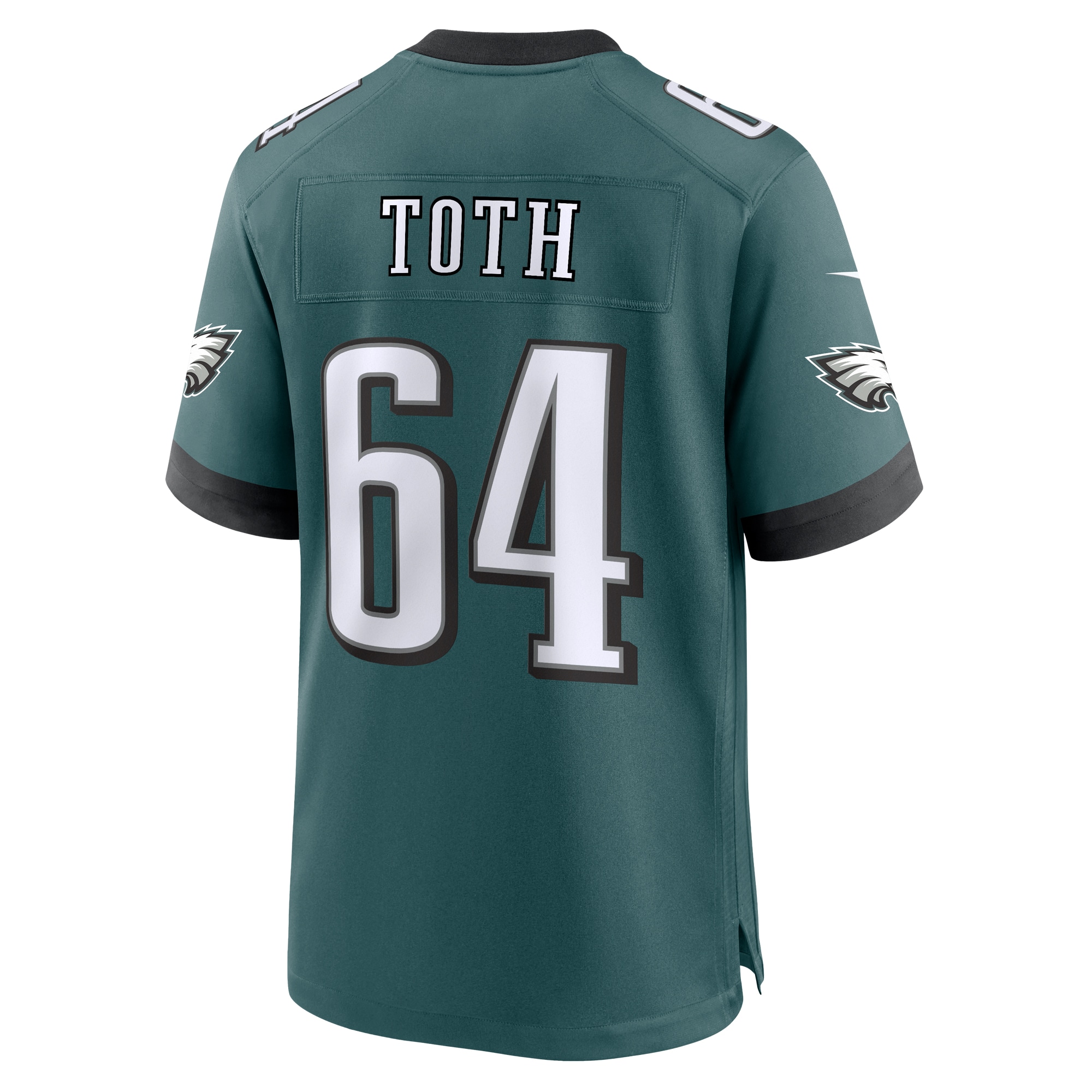 Men's Philadelphia Eagles Brett Toth Midnight Green Game Jersey