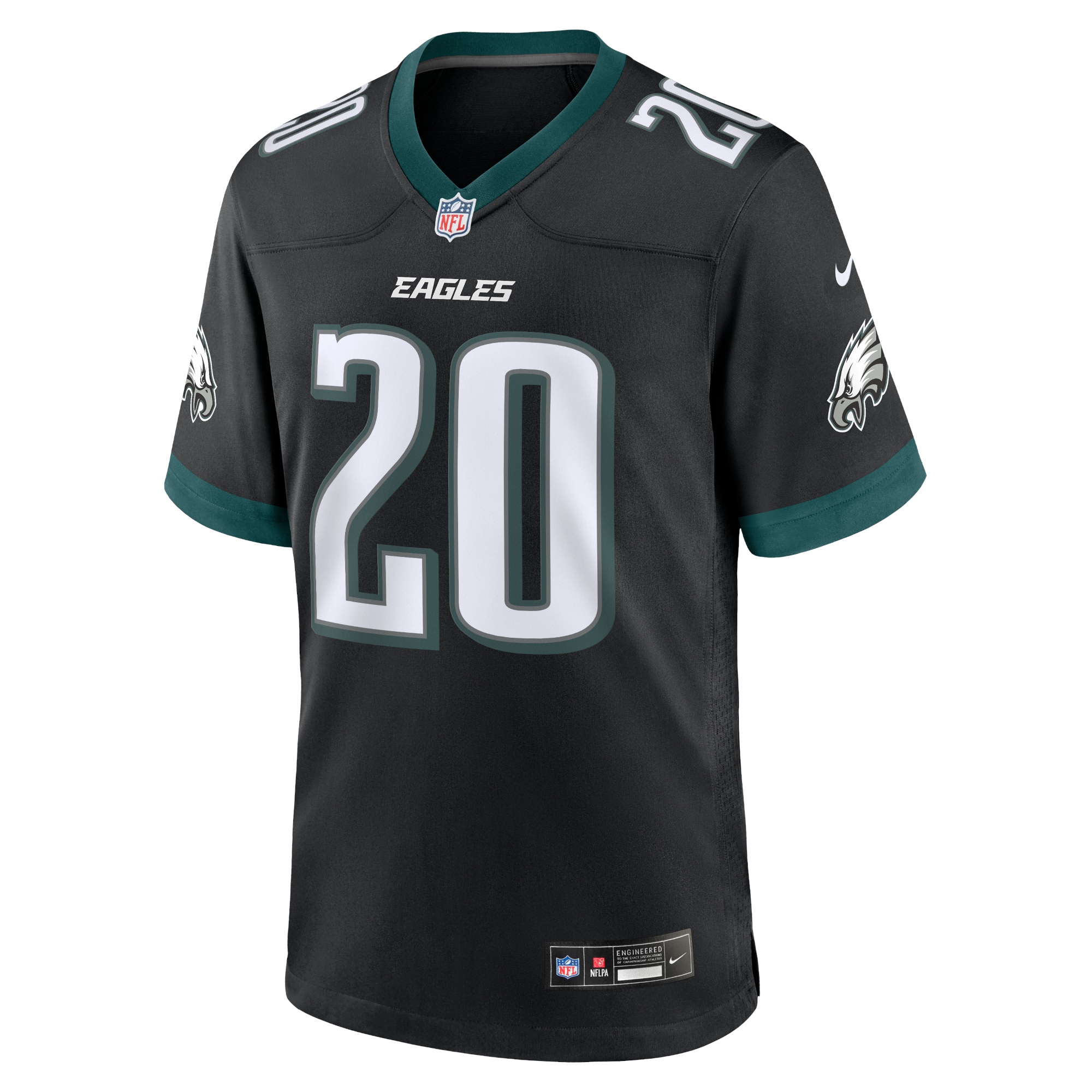 Men's Philadelphia Eagles Brian Dawkins Black Alternate Game Jersey