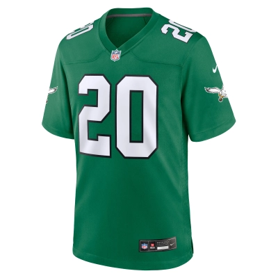 Men's Philadelphia Eagles Brian Dawkins Kelly Green Alternate Retired Player Game Jersey 02