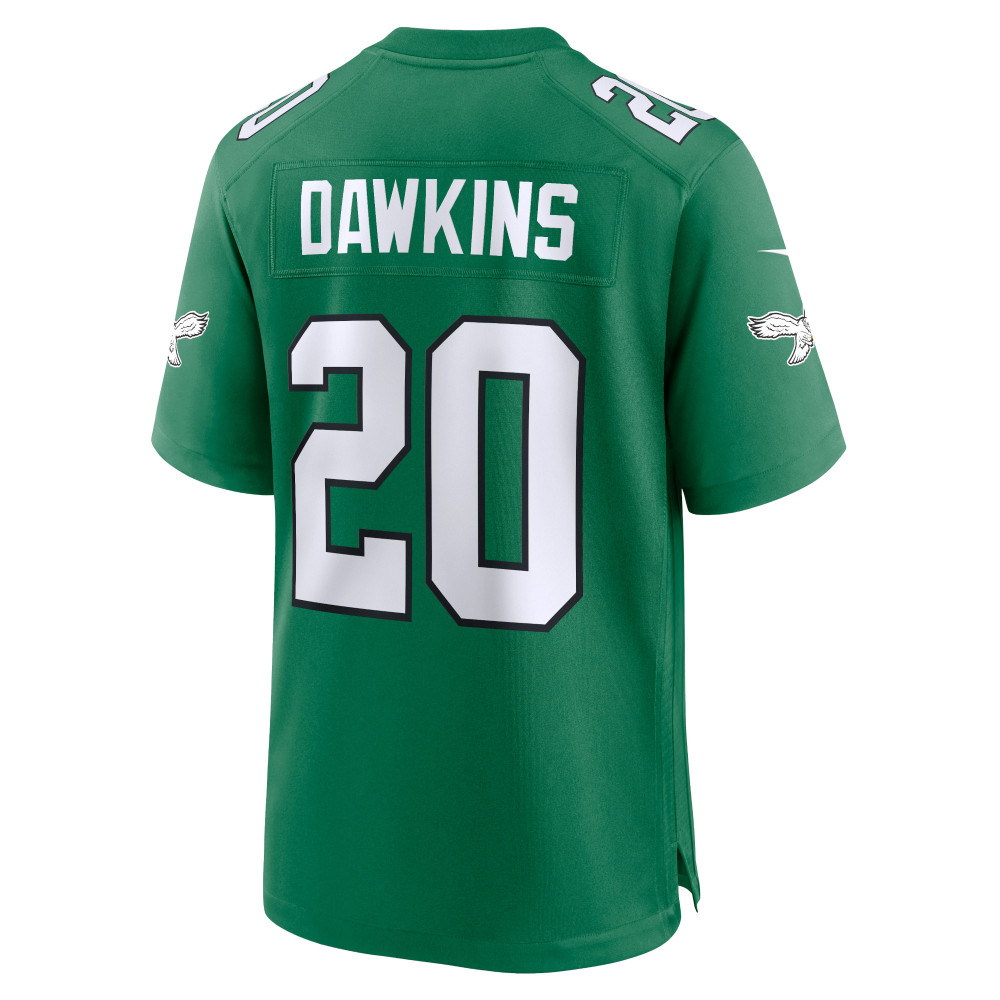 Men's Philadelphia Eagles Brian Dawkins Kelly Green Alternate Retired Player Game Jersey