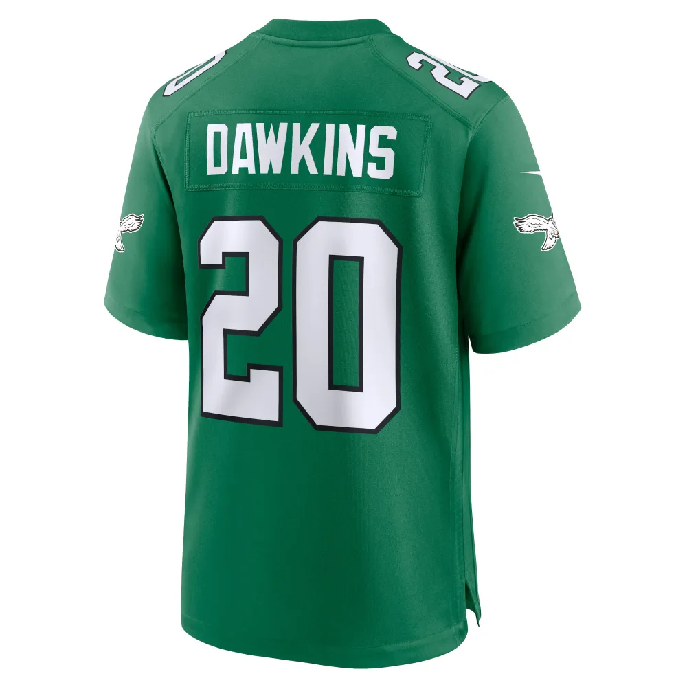 Men's Philadelphia Eagles Brian Dawkins Kelly Green Alternate Retired Player Game Jersey